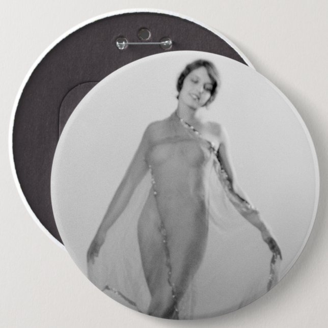 Francesca a Bella Ragazza, Beautiful italian Girl Button (Front & Back)