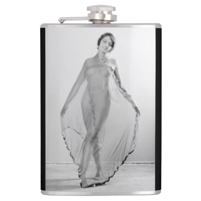 Francesca a Bella Ragazza, Beautiful italian Girl Flask (Front)