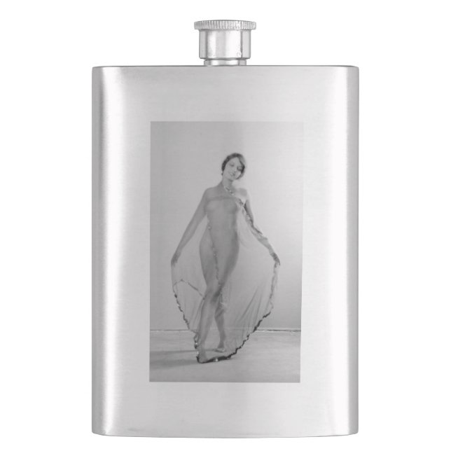 Francesca a Bella Ragazza, Beautiful italian Girl Flask (Front)