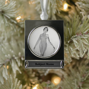 Francesca a Bella Ragazza, Beautiful italian Girl Silver Plated Banner Ornament