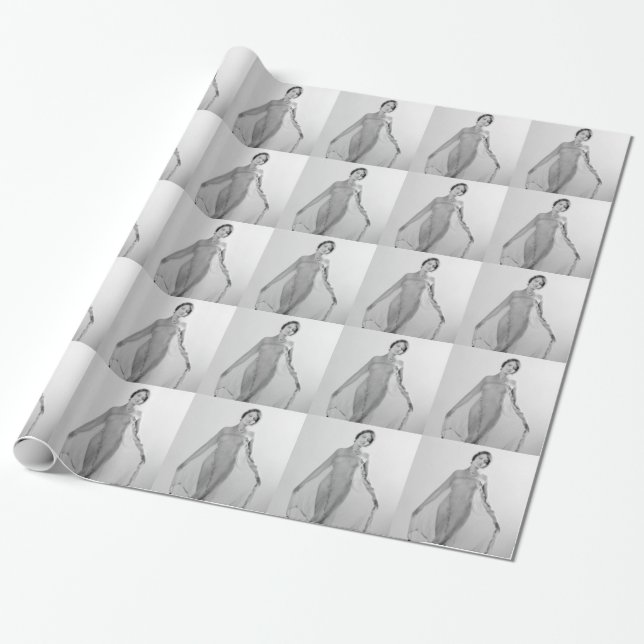 Francesca a Bella Ragazza, Beautiful italian Girl Wrapping Paper (Unrolled)