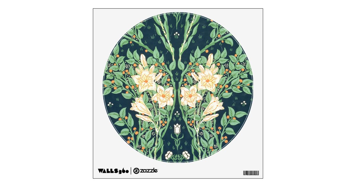 Francesca wallpaper design wall sticker | Zazzle