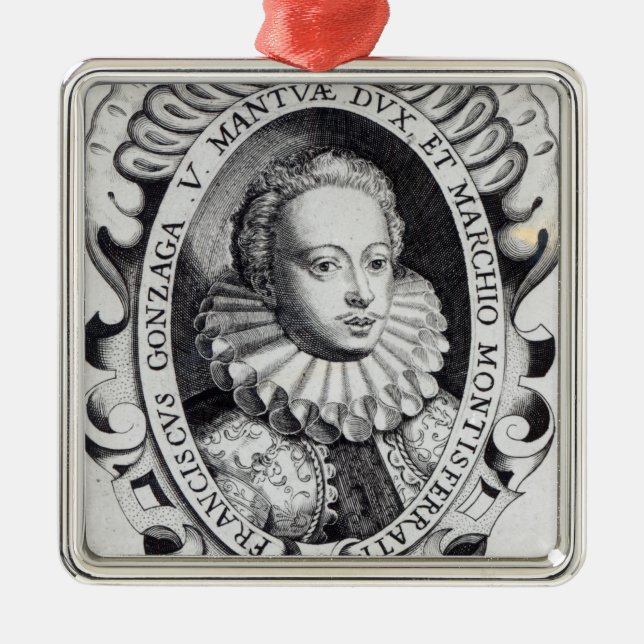 Francesco Gonzago, Duke of Mantua and Marquess Metal Ornament (Front)