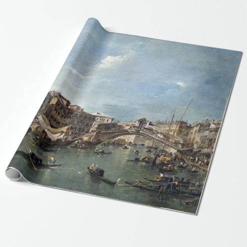 Francesco Guardi Grand Canal with the Rialto Wrapping Paper