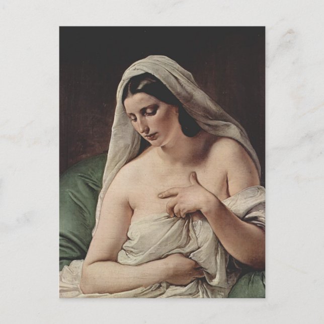 Francesco Hayez- Odalisque Postcard (Front)