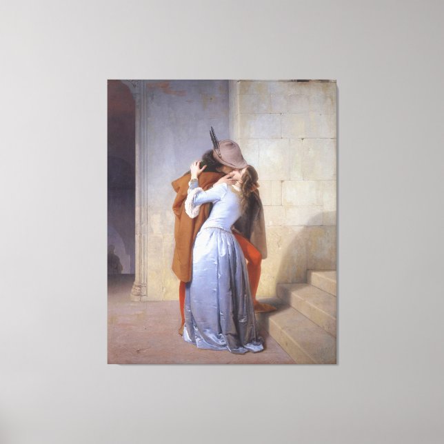 FRANCESCO HAYEZ - THE KISS (il Bacio) - 1859 - Canvas Print (Front)