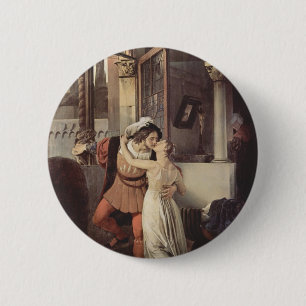 Francesco Hayez- The last kiss of Romeo and Juliet Button