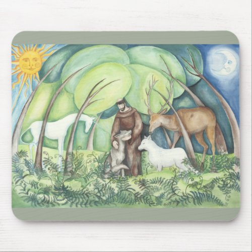 Francesco St Francis of Assisi Mouse Pad
