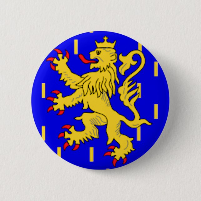 Franche-Comté (France) Flag Button (Front)