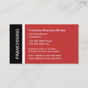 Design a modern business card for a multi-brand franchisee