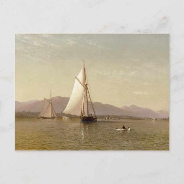 Francis Augustus Silva - The Hudson at the Tappan Postcard (Front)