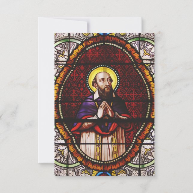 Francis de Sales Bishop of Geneva Thank You Card (Front)