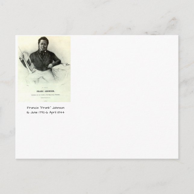 Francis "Frank" Johnson Postcard (Front)