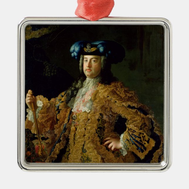 Francis I  Holy Roman Emperor and husband Metal Ornament (Front)