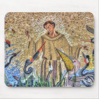 Francis Of Assisi Mosaic Mouse Pad