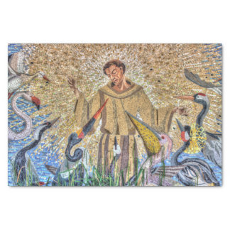 Francis Of Assisi Mosaic Tissue Paper
