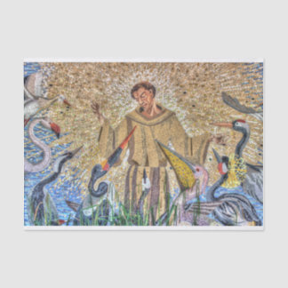 Francis Of Assisi Mosaic Tissue Paper