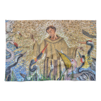 Francis Of Assisi Mosaic Towel