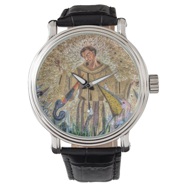 Francis Of Assisi Mosaic Watch (Front)