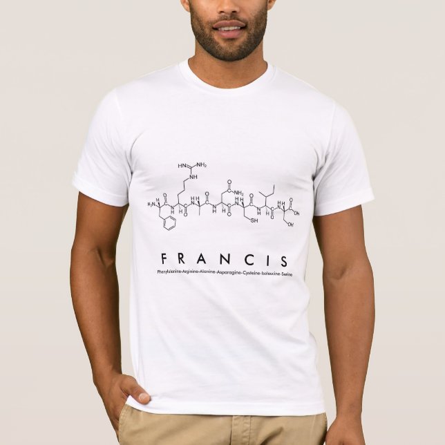 Francis peptide name shirt (Front)