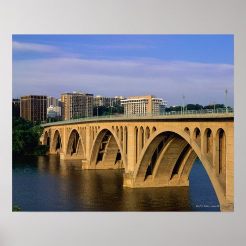 Francis Scott Key Bridge in daylight Poster