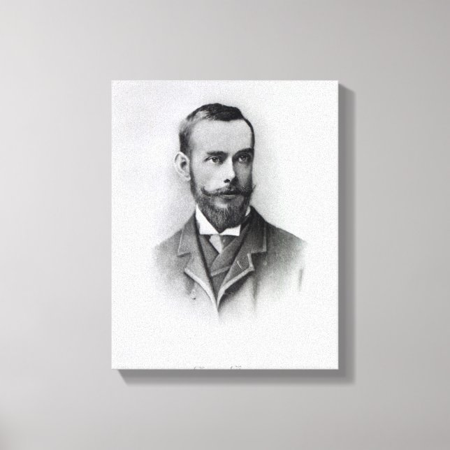 Francis Thompson, engraved by Emery Walker, 1894 Canvas Print (Front)