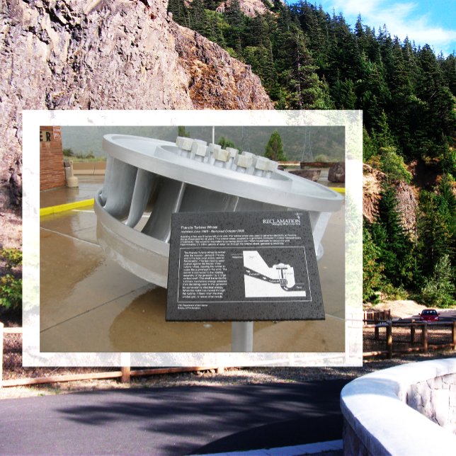 Francis Turbine Wheel, Flaming Gorge Dam, Utah Postcard (Creator Uploaded)