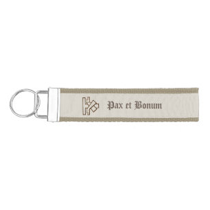 Franciscan Coat of Arms Keychain Personalized