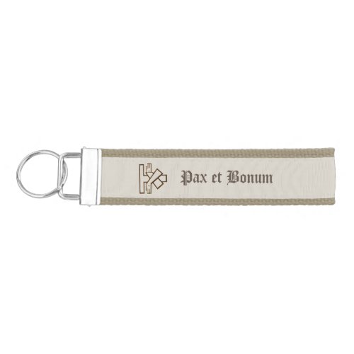 Franciscan Coat of Arms Keychain Personalized