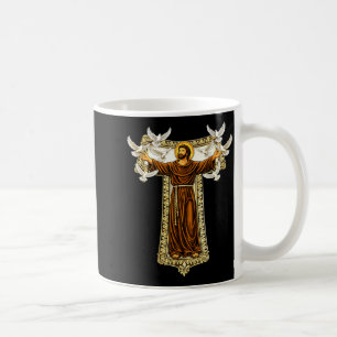 Franciscan Tau Cross Prayer St Francis of Assisi Coffee Mug