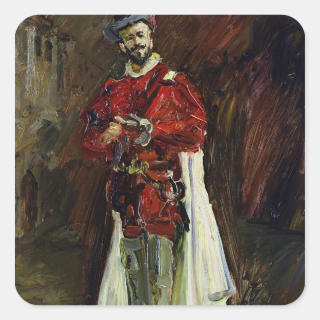 Francisco D'Andrade  as Don Giovanni, 1912 Square Sticker (Front)