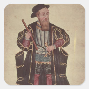 Francisco de Almeida, illustration Square Sticker