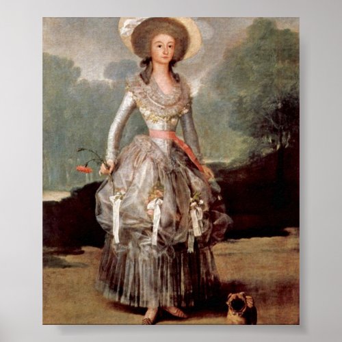 Francisco de Goya _ Portrait of Duchess of Alba Poster