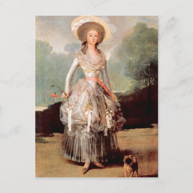 Francisco de Goya - Portrait of Marquesa de Pontej Postcard (Front)