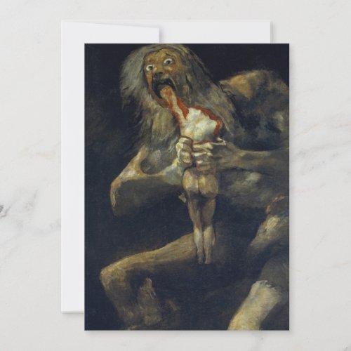 Francisco de Goya _ Saturn Devouring His Son Invitation