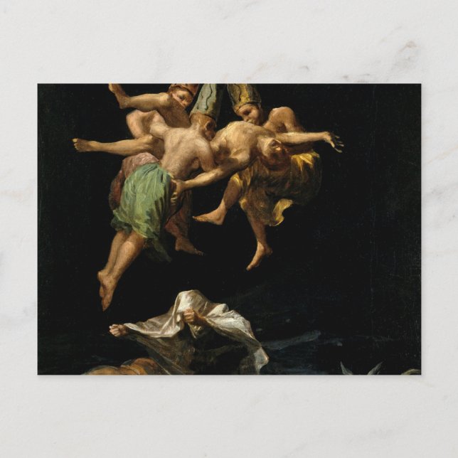 Francisco De Goya - Witches' Flight Postcard (Front)