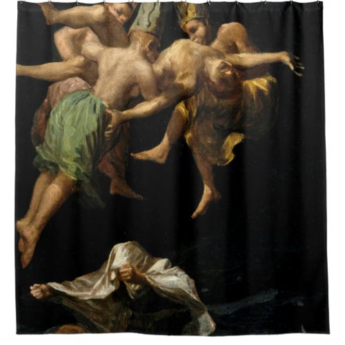 Francisco De Goya _ Witches Flight Shower Curtain