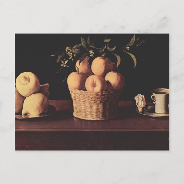 Francisco de Zurbaran- Still Life Postcard (Front)