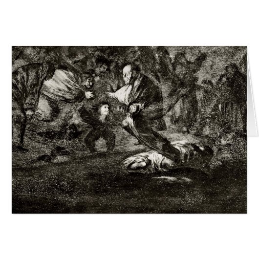Francisco Goya- Absurdity funeral Cards (Front Horizontal)