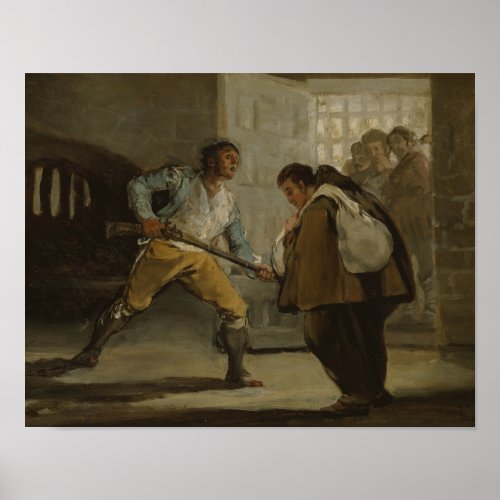 Francisco Goya _ El Maragato Threatens Friar Pedro Poster