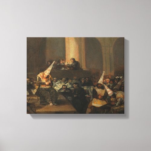 Francisco Goya _ Inquisition Scene Canvas Print