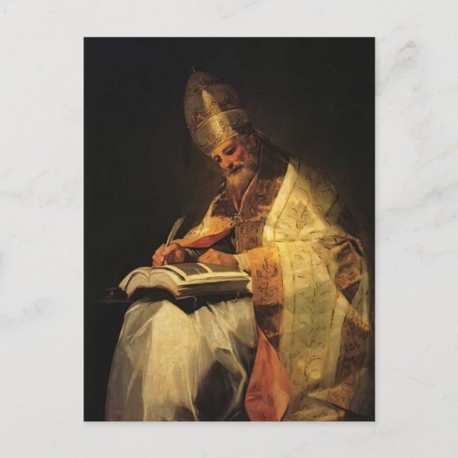 Francisco Goya- Saint Gregory Postcard (Front)