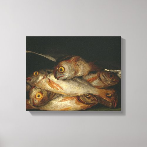 Francisco Goya _ Still Life with Golden Bream Canvas Print