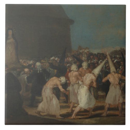 Francisco Goya _ The Flagellants Ceramic Tile