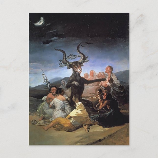 Francisco Goya- Witches Sabbath Postcard (Front)