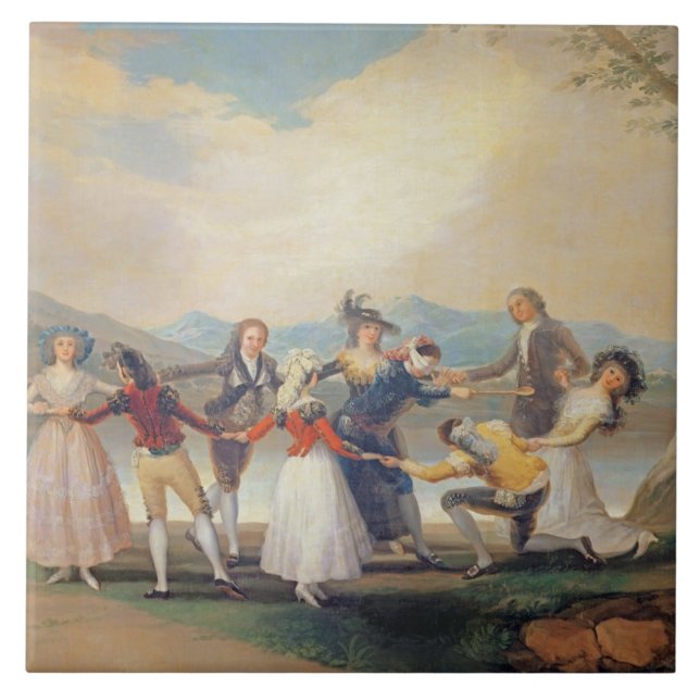 Francisco Jose de Goya y Lucientes | Blind Man's B Tile (Front)