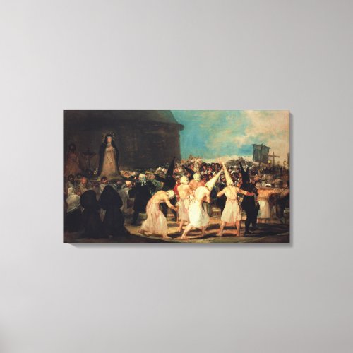 Francisco Jose de Goya y Lucientes  Procession of Canvas Print
