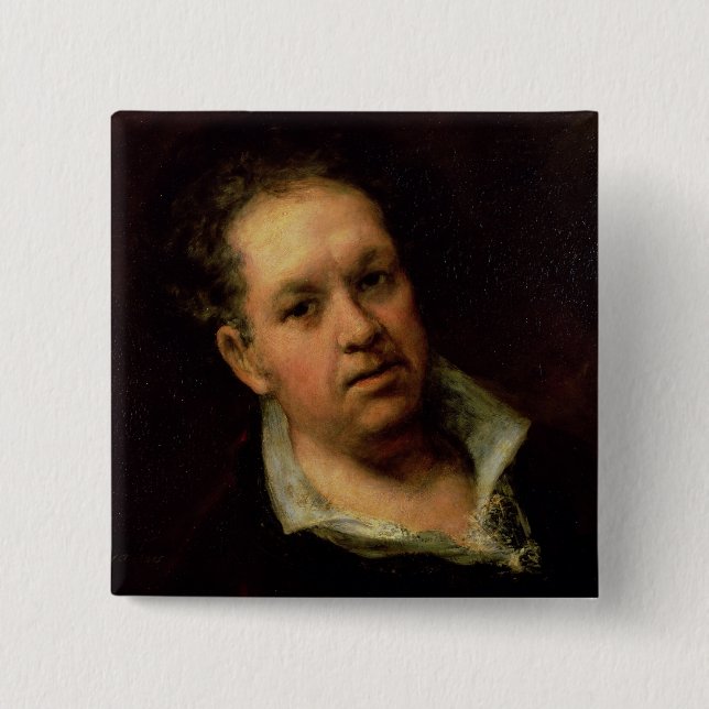 Francisco Jose de Goya y Lucientes | Self Portrait Button (Front)