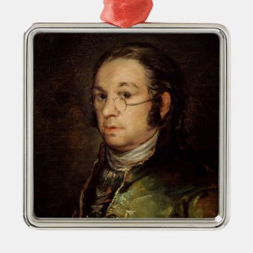 Francisco Jose de Goya y Lucientes  Self Portrait Metal Ornament