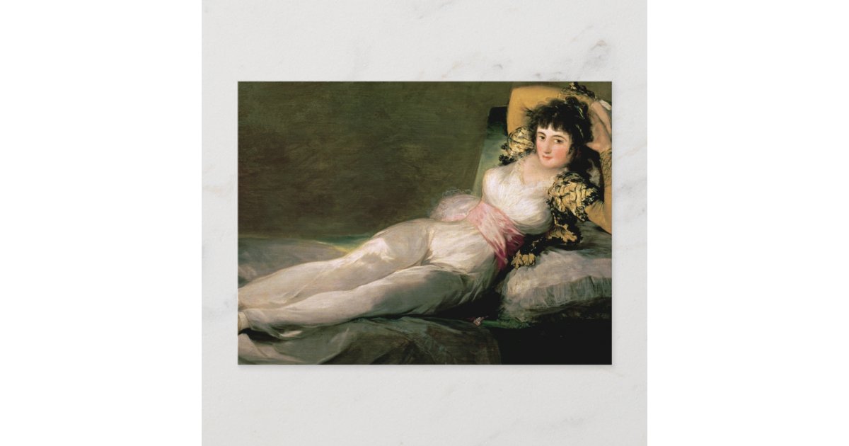 Francisco Jose De Goya Y Lucientes The Clothed M Postcard Zazzle
